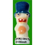 F�ve lapin cr�tin avec un haut de forme bleu - s�rie coup de chapeau aux lapins cr�tins (2019)