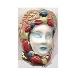 F�ve masque et maquillage bleu - s�rie les masques v�nitiens (2001)