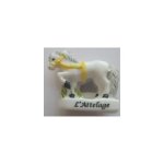 F�ve mate l'attelage chevaux blanc gris
