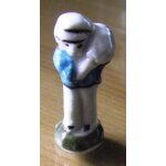 F�ve en porcelaine meunier et son sac de farine