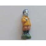 F�ve porcelaine socle vert arguyval personnage de cr�che lettre a grav�