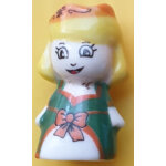 F�ve reine blonde a la robe verte - s�rie rois et reines (feuillette 2020)