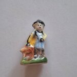 F�ve - santon - cr�che - santon personnage homme berger socle vert