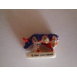 F�ve vache  cow parade 2009  porcelaine d�cor�e