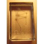 Fve en verre signe zodiacal balance 2, 8 / 1, 8 / 1cm galette 2022