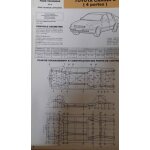 Fiche technique de la revue technique carrosserie toyota carina e 4 portes