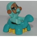 Figurine b�b� bleu clair sur si�ge dino - s�rie infinimix sweet puppies (kinder 2015)
