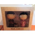 Figurines bubblehead couple famille imperiale chinoise dynastie qing