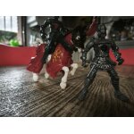 Figurines cheval et deux chevaliers