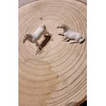 Figurine couple cheval porcelaine