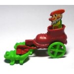 Figurine  kinder  (1995) - attelage n2: nain et crapauds (k96n108 / k96 - 108)