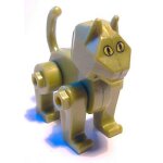 Figurine kinder 2004  animaux robots  chat vert c 98