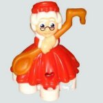 Figurine  kinder  (2023) - figurine de no�l / n 7 - la m�re no�l (vt246 / vt - 246 ) avec bpz