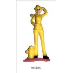 Figurine kinder (2023) - série: barbie / n 6 - barbie pompier ( vd406 - vd 406 ) avec bpz Figurine kinder (2023) - série: barbie / n 6 - barbie pompier ( vd406 - vd 406 ) avec bpz
