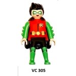 Figurine  ; kinder ; , (2025) - srie: dc playmobil / n 15 - robin ( vc305 / vc - 305 ) avec bpz