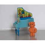 Figurine kinder chats et meubles de maison - chat jardinier et piano k98 - 46 Figurine kinder chats et meubles de maison - chat jardinier et piano k98 - 46