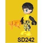 Figurine  kinder / infinimix  (2016) - srie: africa safari - n 4 - ben avec une perceuse ( sd242 / sd ...