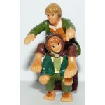 Figurine kinder monobloc 2002  le seigneur des anneaux  merry et pippin