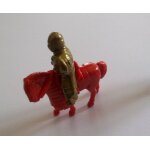 Figurine kinder surprise - chevalier mtal sur cheval rouge - k97 n72