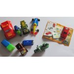 Neuf figurines magic kinder diverses : voiture rouge t t066 - formule 1 n460 - camion citerne - 4x4 safari ...