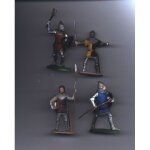 Figurines petits soldats de plomb / moyen age / no starlux / 54 mm
