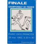 Finale championnat de france de rugby 1982 programme officiel