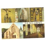 Finistre pont - labb n. d. des carmes carte postale multi - vues ste vierge broderie eglise catholique ...