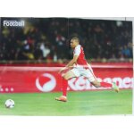 Football poster kylian mbappe equipe de as monaco 42 cm / 58 cm 58 cm verso maxime lopez olympique de ...