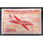 Fouga magister 500f jaune - orange et rouge (trs joli arienne n 32) neuf * - france anne 1954 - brn83 ...