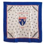 Foulard carre de soie french line liberte