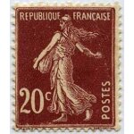 France 1907 / 20, bel exemplaire semeuse cam�e 20c brun, yvert 139, neuf *