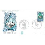 France 1969, belle enveloppe 1er jour fdc 692, timbre yvert 1612, charte européenne de l'eau, cachet ... France 1969, belle enveloppe 1er jour fdc 692, timbre yvert 1612, charte européenne de l'eau, cachet ...