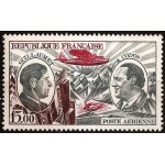 France 1973, trs beau timbre neuf * * luxe de poste arienne yvert 48, grands aviateurs, guillaumet ...