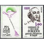 France 1981, tr�s beaux timbres neufs * * luxe yvert 2164 45�me congr�s du pen club, et 2167 jules ferry, ...