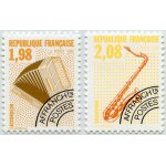 France 1992, tr�s beaux timbres neufs * luxe pr�oblit�r�s yvert 214, instruments de musique, l' accordeon ...