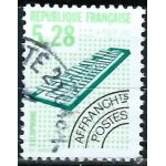 France 1992, beau timbre preoblitere yvert 221, 4eme serie instruments de musique, le xylophone, 5. 28f ...