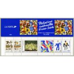 France 1994, trs belle bande carnet neuve * * luxe yvert 2872, timbres 2866 a 2871, relations culturelles ...
