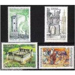 France 1997, s�rie touristique, tr�s beaux timbres neufs * * luxe yvert 3079 millau, 3080 guimiliau, ...