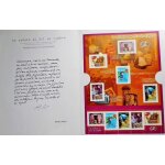 France 2001, tr�s beau bloc neuf * * luxe yv. bf 35, le si�cle au fil du timbre - communication, comprenant ...