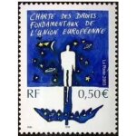 France 2003, tr�s beau timbre neuf * * luxe yvert 3555, charte des droits fondamentaux de l'union europ�enne. ...
