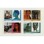 France 2009, journ�e de la femme, carnet femmes du monde, tr�s beau mini bloc 4 timbres neufs * * luxe ...