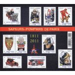 France 2011, tr�s beau bloc feuillet neuf * * luxe yvert 4582, 10 timbres yvert 4582 a 4591, 200 ans ...