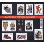 France 2011, tr�s beau bloc feuillet neuf * * luxe yvert 4582, 10 timbres yvert 4582 a 4591, 200 ans ...
