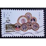 France 2018 timbre oblitr yt 1535 - service a dessert / production : gien - carnet les arts de la table ...