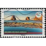 France 2021 oblit�r� used terre de tourisme sites naturels rochers des deux jumeaux