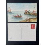 France 2022 stationery 150 ans carte postale entier ganzsache salon paris philex semeuse camee roty bateau ...