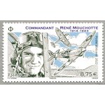 France 2023, très beau timbre neuf * * luxe de poste aérienne yvert 95, rené mouchotte, aviateur français ... France 2023, très beau timbre neuf * * luxe de poste aérienne yvert 95, rené mouchotte, aviateur français ...
