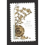 France autoadhesif 2017 fleurs et metiers d' art bois peint et dore yvert n 1411 oblitere
