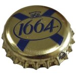 France capsule bire beer crown cap kronenbourg 1664 dore su