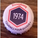 France capsule bire crown cap beer kronenbourg les annes qui comptent 1974